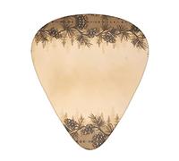 Plettri per chitarra con bordo a cono di pino Plettri per chitarra acustica ed elettrica a triangolo classico per chitarristi 12 pezzi