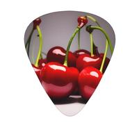 Plettri per chitarra con ciliegie cilene, realizzati in materiale ABS, adatti per chitarre acustiche, chitarre elettriche, ecc.