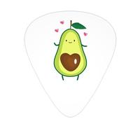 plettri per chitarra con colonna sonora a forma di cuore di avocado, plettri per bassista, palette per suonare la chitarra, 12 pezzi
