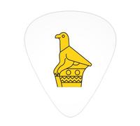 Plettri per chitarra con emblema nazionale dello Zimbabwe, plettri per chitarra e basso, confezione da 12