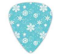 Plettri per chitarra con fiocchi di neve bianchi 12 confezioni - Plettri per chitarra di varietà Plettri sottili, medi, pesanti 0 .46/0,71/0,96 mm