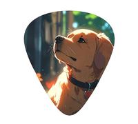 Plettri per chitarra con fiori e cuccioli di dimensioni sottili, medie e spesse, set da 12 pezzi, adatti per chitarra elettrica e vari strumenti