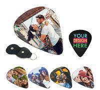 Plettri per chitarra con foto personalizzata, 6 pezzi Plettri per chitarra personalizzati con la tua immagine/logo/testo, Plettro per chitarre elettriche acustiche, basso o ukulele - 0,96 mm