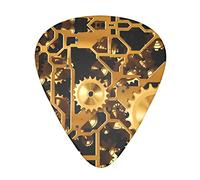 Plettri per chitarra con ingranaggi per orologio, classici, triangolari, bassi acustici ed elettrici, per chitarristi, 12 pezzi