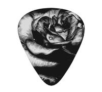 Plettri per chitarra con motivo a fiori di rosa nera, 12 confezioni per basso, chitarra acustica, elettrica, per gli amanti della musica
