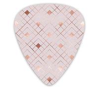 Plettri per chitarra con motivo a rombo senza cuciture geometrico 12 confezioni - Plettri per chitarra di varietà Plettri sottili, medi, pesanti 0 .46/0,71/0,96 mm