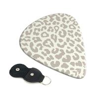 Plettri per chitarra con motivo leopardato marrone, 6 plettri per chitarra con stampa fronte/retro, adatti per chitarre acustiche, elettriche e bassi, tra cui 0,46 mm, 0,71 mm, 0,96 mm