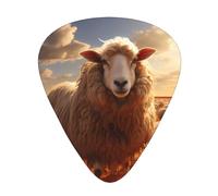 Plettri per chitarra con pecore australiane eleganti e resistenti, tre tipi di plettri sottili, medi e pesanti (12 pezzi), adatti per chitarra, basso, chitarra elettrica, ukulele,