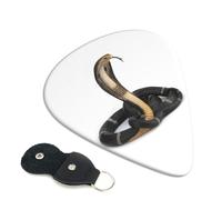 Plettri per chitarra con stampa a serpente Cobra, 6 pezzi, per chitarra acustica, elettrica, basso, chitarre acustiche, ukulele, sottili, medi, spesse, 0,46 mm