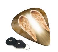 Plettri per chitarra con stampa Angel Wing, 6 pezzi, per chitarra acustica, elettrica, basso, chitarre acustiche, ukulele, sottili, medi, spesse, 0,96 mm