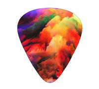 Plettri per chitarra con stampa arcobaleno nuvole sottili, medie, pesanti, per chitarra acustica, chitarra elettrica, basso, regalo di Natale, 12 pezzi