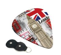 Plettri per chitarra con stampa Big Ben Londra, 6 pezzi, plettro per chitarra acustica elettrica, basso, chitarre acustiche, ukulele, sottili, medi, spesse, 0,46 mm