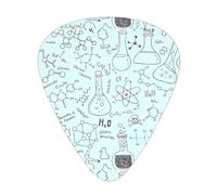 Plettri per chitarra con stampa chimica, 12 pezzi, accessori per ukulele, basso
