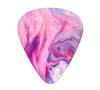 Plettri per chitarra con stampa colorata viola effetto marmo, 12 pezzi, plettri in celluloide per chitarra acustica, elettrica, basso, inclusi 0,46 mm, 0,71 mm, 0,96 mm