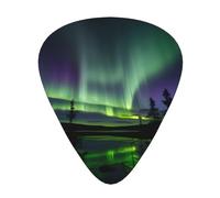 Plettri per chitarra con stampa Dark Northern Lights per chitarre e ukulele, regalo unico per chitarra, 12 pezzi