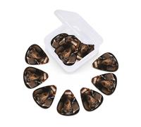 Plettri per chitarra con stampa di bassotto, confezione da 12 plettri per chitarra con scatola da 0,46 mm, 0,71 mm, 0,96 mm, per chitarra acustica, violino, ukulele, accessori per chitarra