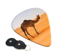 Plettri per chitarra con stampa di cammello color sabbia del deserto, 6 pezzi, plettri per chitarra acustica, elettrica, basso, chitarre acustiche, ukulele, sottili, medi, spessi, 0,46 mm