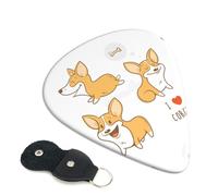 Plettri per chitarra con stampa di cucciolo di Corgi in stile cartone animato, 6 pezzi, plettri per chitarra acustica elettrica e acustica, per basso, chitarre acustiche elettriche, ukulele, sottili,