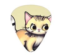 Plettri per chitarra con stampa di gatto e farfalla, per suonatori acustici, elettrici e musicali, 12 pezzi in 3 diversi spessori