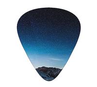Plettri per chitarra con stampa di montagna leggera, per chitarra elettrica e acustica, confezione da 12