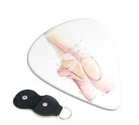 Plettri per chitarra con stampa di scarpe da balletto, 6 pezzi, plettri per chitarra acustica, elettrica, per basso, chitarre acustiche elettriche, ukulele, sottili, medi, spesse, 0,46 mm