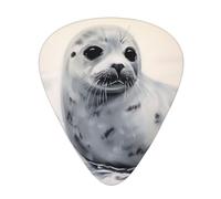 Plettri per chitarra con stampa di sigillo di arpa, personalizzabili, per chitarra elettrica e acustica, confezione da 12