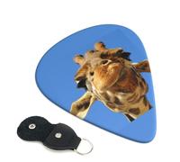 Plettri per chitarra con stampa divertente giraffa, 6 pezzi, plettro per chitarra acustica elettrica, basso, chitarre acustiche, ukulele, sottili, medi, spesse, 0,96 mm