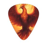Plettri per chitarra con stampa fenice, per suonatori acustici, elettrici e musicisti, 12 pezzi in 3 diversi spessori