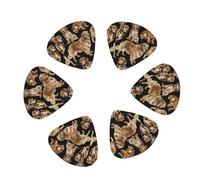 Plettri per chitarra con stampa Golden Retrievers, 12 pezzi, in celluloide di alta qualità, per chitarra acustica, chitarra elettrica, basso