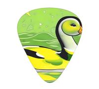 Plettri per chitarra con stampa Green Duck per suonatori acustici, elettrici e musicali, 12 pezzi in 3 diversi spessori