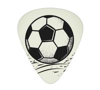 Plettri per chitarra con stampa I Love Soccer Slim Medium Heavy Guitar Plettro per chitarra acustica, chitarra elettrica, basso, regalo di Natale, 12 pezzi