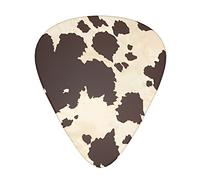 Plettri per chitarra con stampa in pelliccia di mucca Classica Triangolo Basso acustici ed elettrici per chitarra plettri per chitarristi 12 pezzi