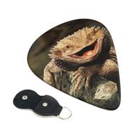Plettri per chitarra con stampa lucertole, 6 pezzi, per chitarra acustica, elettrica, basso, chitarre acustiche, ukulele, sottili, medi, spessori, 0,46 mm