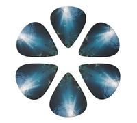 Plettri per chitarra con stampa Ocean Under The Crust, sottile, medio, pesante, per chitarra acustica, chitarra elettrica, basso, regalo di Natale, 6 pezzi