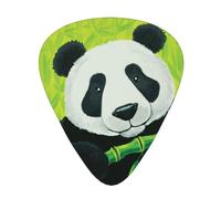 Plettri per chitarra con stampa panda Bear, 12 plettri per chitarra, in celluloide, classici triangoli per chitarra acustica, elettrica, basso, inclusi 0,46 mm, 0,71 mm, 0,96 mm