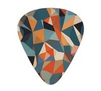 Plettri per chitarra con stampe colorate a rombo - Set da 12 pezzi con 3 diversi spessori, adatti per chitarre elettriche e acustiche