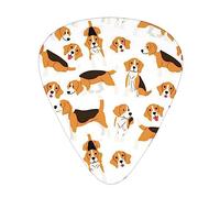 Plettri per chitarra, confezione da 12, 3 diversi spessori, con custodia in plastica trasparente, per chitarra elettrica, basso, ukulele, (inclusi 0,46 mm, 0,71 mm, 0,96 mm)