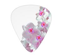 Plettri per chitarra, confezione da 12, 3 diversi spessori, fiori di ciliegio, con custodia in plastica trasparente, per chitarra elettrica, basso, ukulele, (inclusi 0,46 mm, 0,71 mm, 0,96 mm)