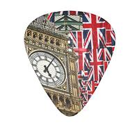 Plettri per chitarra Confezione da 12 bandiere Union Jack e plettri Big Ben Boys Girls Thin Medium Heavy