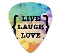 Plettri per chitarra Confezione da 12 con scatola sottile, frase saggia ispiratrice tra parentesi ColorfulOf Focus Dots Retro, set regalo speciale di plettri per chitarra per chitarrista