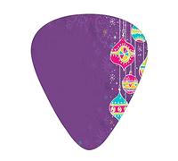 Plettri per chitarra Confezione da 12 con scatola sottile, Palline di Natale tradizionali infantili colorate Design festivo per le vacanze dei bambini, Set regalo di plettri per chitarra speciali per