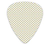 Plettri per chitarra Confezione da 12 con scatola sottile, strisce colorate a tema comunità LGBT a forma di cuore, motivo a tema orgoglio e libertà, set regalo speciale di plettri per chitarra per chi