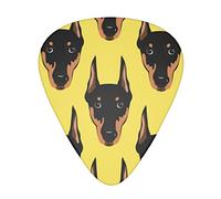 Plettri per chitarra Confezione da 12 Doberman Portrait Pattern Universal Abs Thin Medium Heavy Plettri