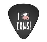 Plettri per chitarra Confezione da 12 I Love Cows Guitar Music Lover Plettri sottili medio pesanti