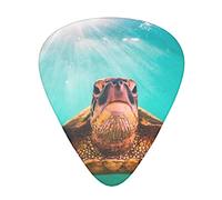 Plettri per chitarra Confezione da 12 plettri Hawaiian Green Sea Turtle uomo donna sottile medio pesante