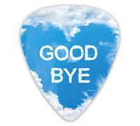 Plettri per chitarra Confezione da 12 Plettri per chitarra universali in ABS, Addio a forma di nuvola e motivo a forma di cuore con stampa a cielo azzurro per chitarra acustica ed elettrica