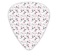 Plettri per chitarra Confezione da 12 Plettri per chitarra universali in ABS, bellissime ragazze dei cartoni animati che fanno balletto in tutù con cuori per chitarra acustica ed elettrica