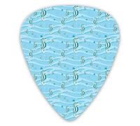 Plettri per chitarra Confezione da 12 Plettri per chitarra universali in ABS, cartoni animati come cavallucci marini Asilo nido Neonate Ragazzi Sala giochi infantile Design a tema Nautilus per chitarr