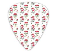 Plettri per chitarra Confezione da 12 Plettri per chitarra universali in ABS, modello con case magiche Ispirato alle fiabe Stampa di illustrazioni carine per chitarra acustica ed elettrica