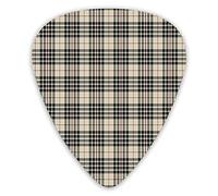 Plettri per chitarra Confezione da 12 Plettri per chitarra universali in ABS, modello tradizionale scozzese Clan britannico Design araldico vintage reale per chitarra acustica ed elettrica